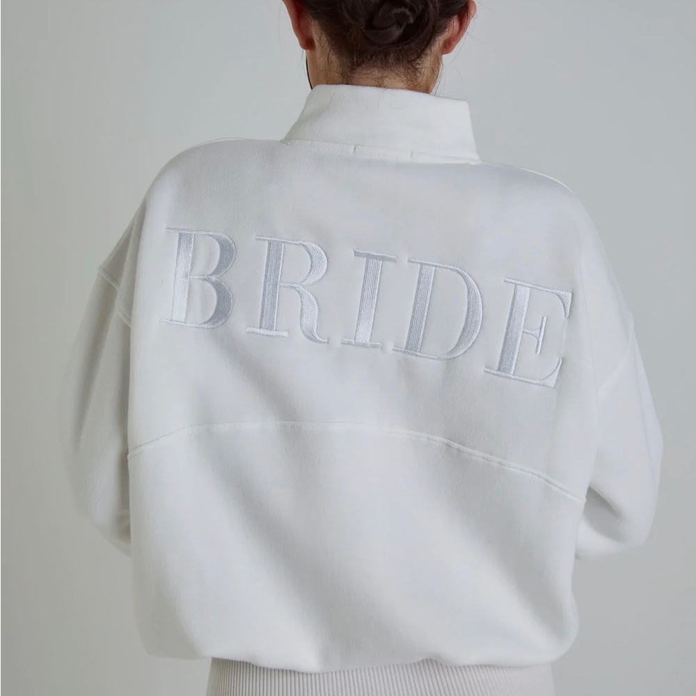 BRIDE Embroidered White Women’s Sweater